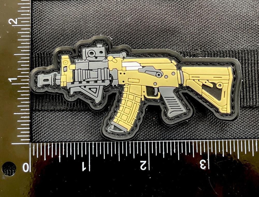 AK 47 Operator Rifle Gun Carbine Army Weapon Tactical Morale Patch Hook Loop