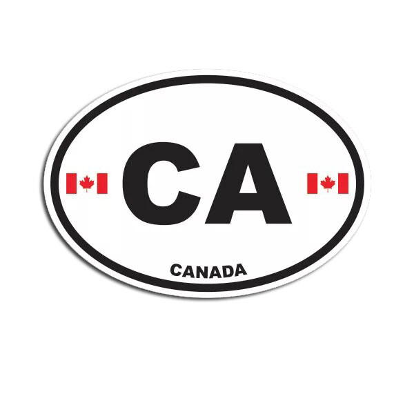 Canada Oval Sticker Decal