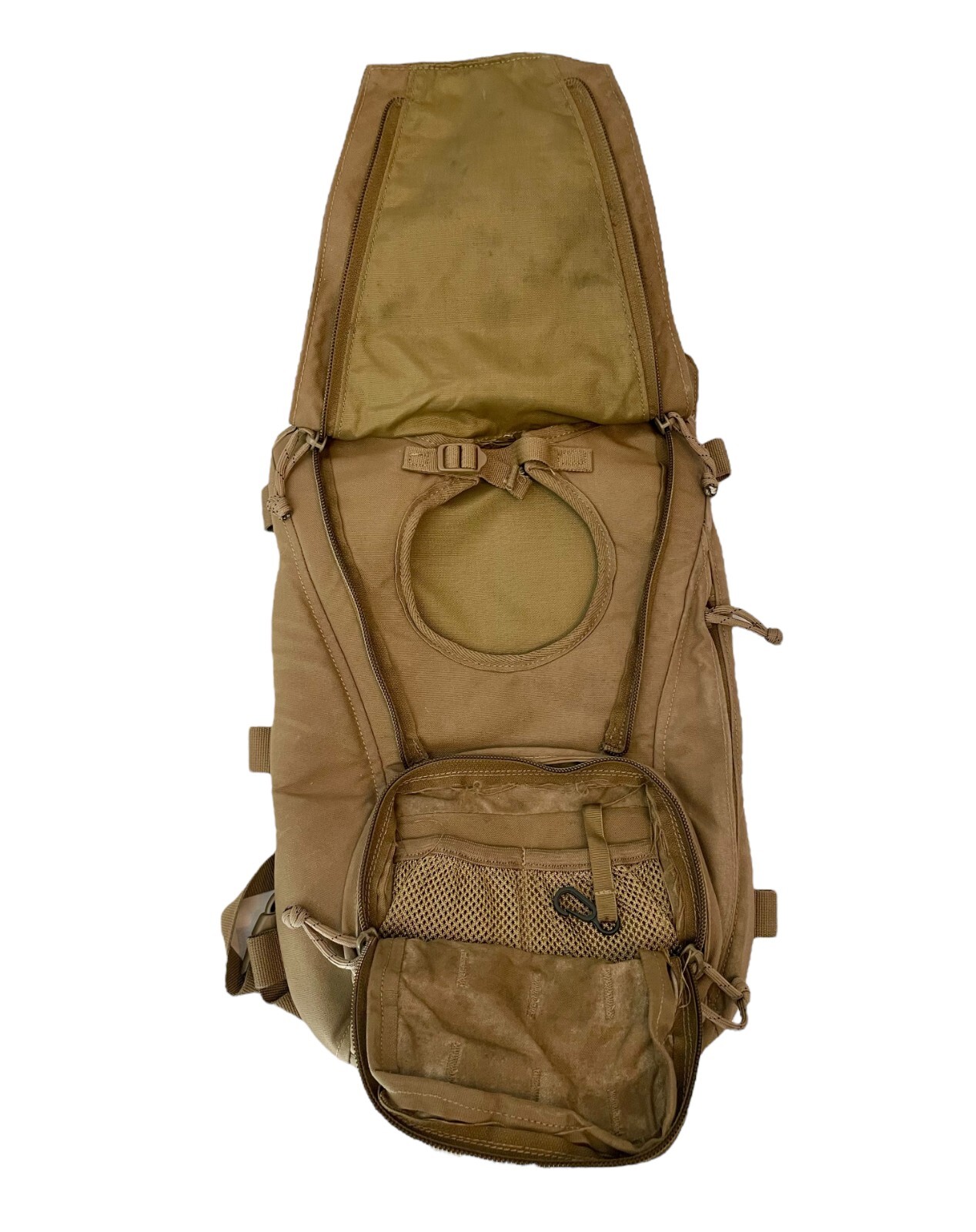 USMC FILBE Hydration Carrier Coyote Brown Backpack Pouch (No Bladder) USGI VGC