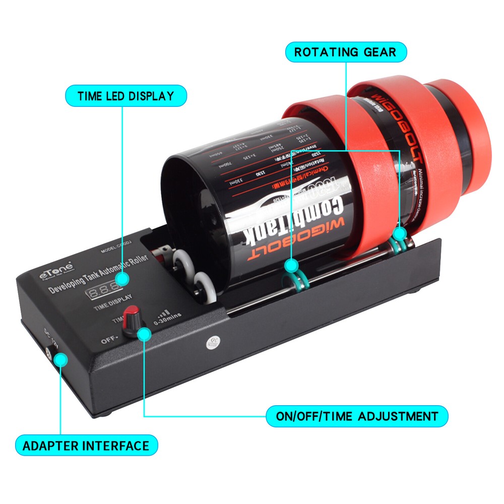Darkroom Film Processing Processor Machine Automatic For Jobo JC Developing Tank
