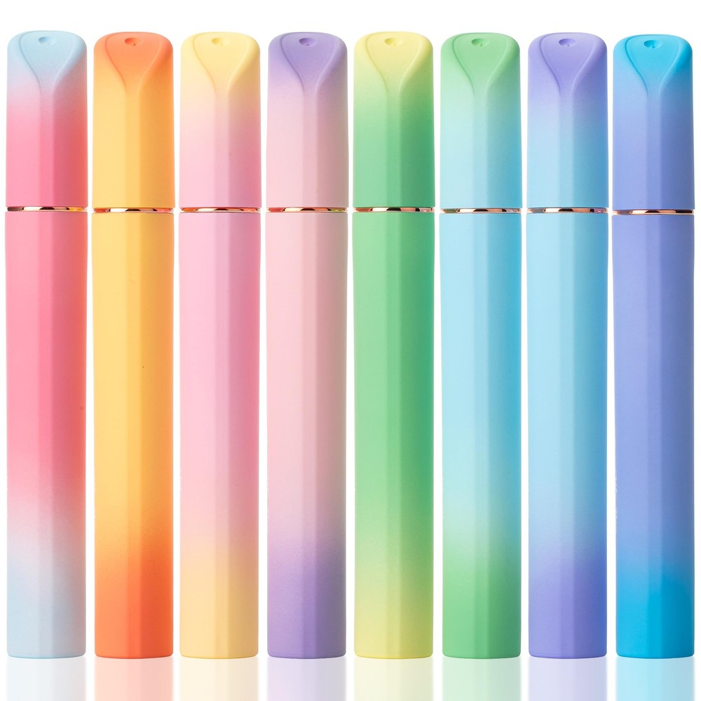 Glitter Highlighters set 8 Pack Chisel Tip Sparkle Stationery set