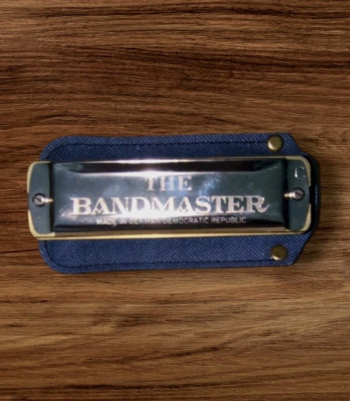 Vintage The Bandmaster Harmonica with Case Made in Germany. Mint Condition!