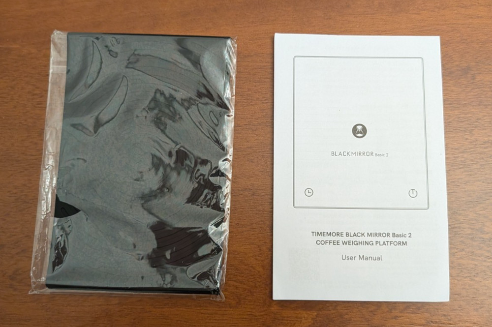 Black Mirror Basic 2 Coffee Scale with Timer, 2kg/0.1g High Precision Kitchen