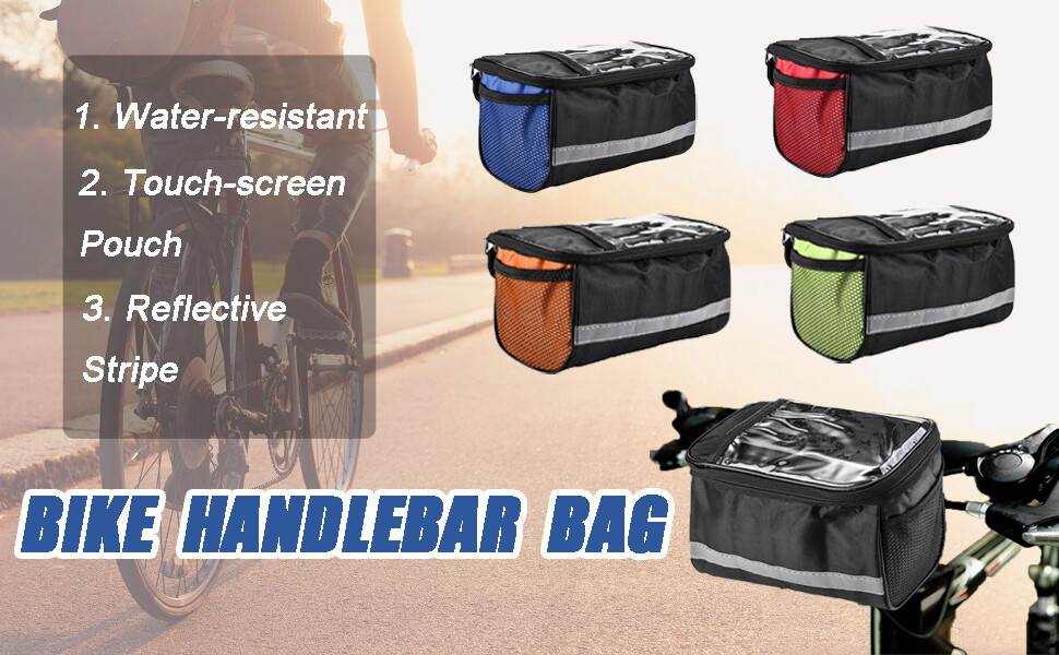 Collapsible Bike Basket Multi-Purpose Detachable Bike Handlebar Bag Front Basket