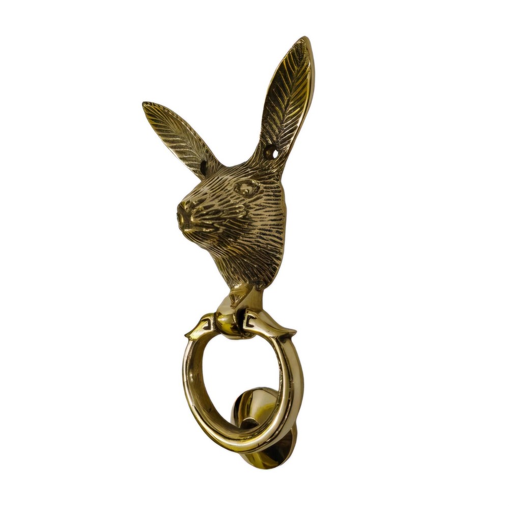 Brass Rabbit Door Knocker Decorative Hare Solid Brass knockers