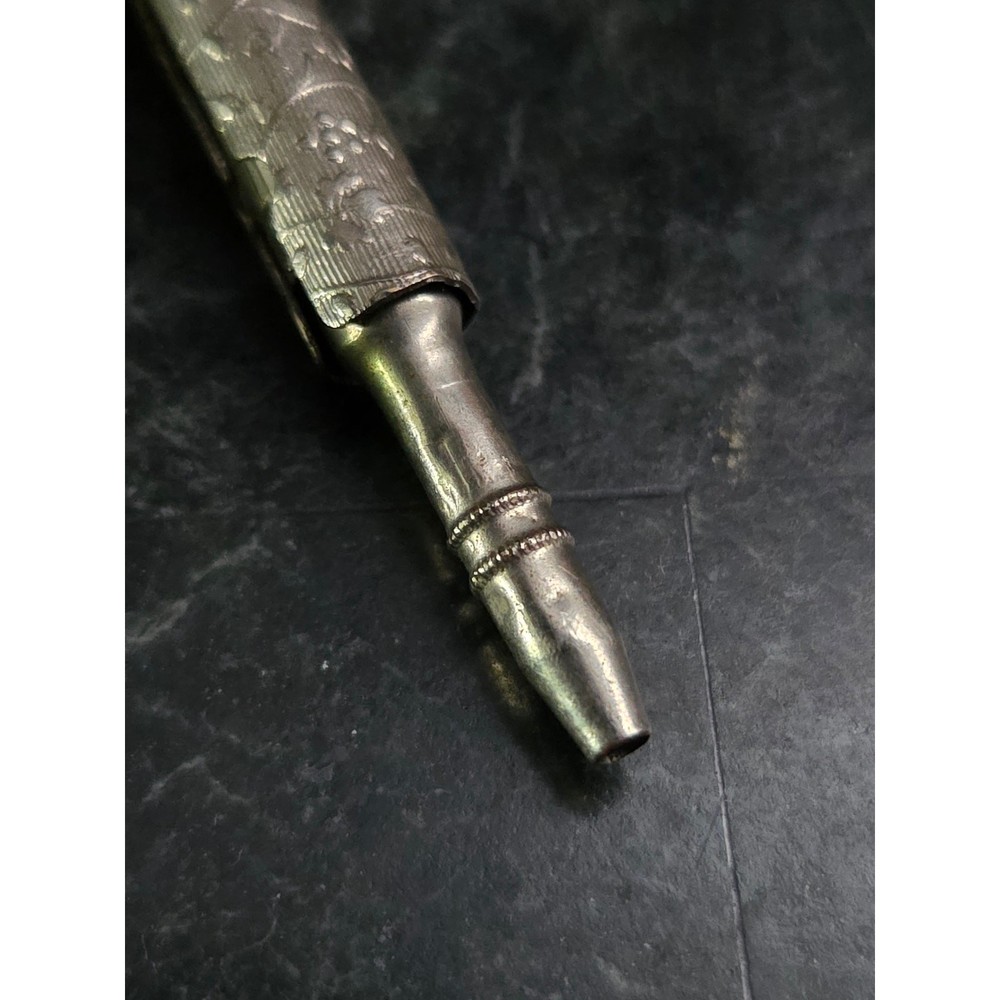 Antique Eagle Pencil Co Drafting Compass Divider Floral Engraved 5”