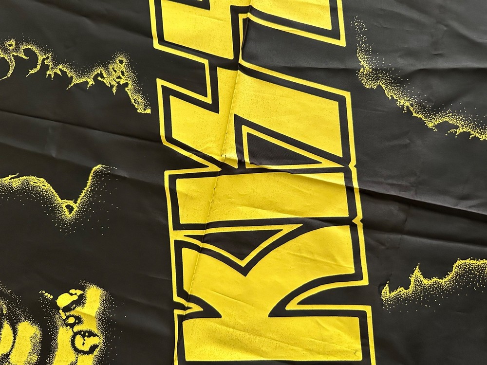 Kiss Gene, Paul, Bruce and Eric Carr 1986 Rare Wall Tapestry