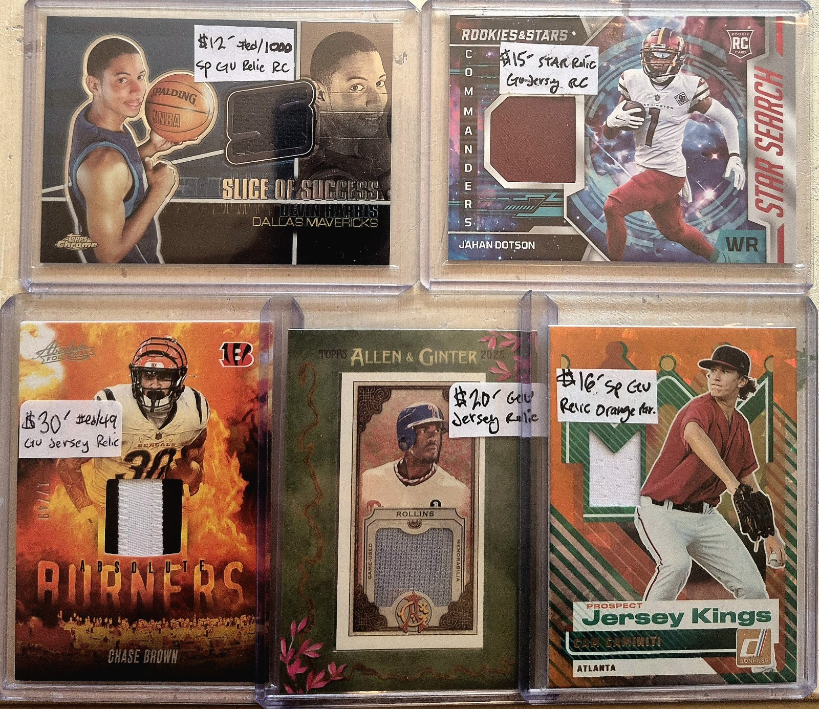 SPORT CARD COLLECTION PSA SP AUTO #ED PAR. RELIC GU JERSEY ROOKIE JORDAN RC LOT