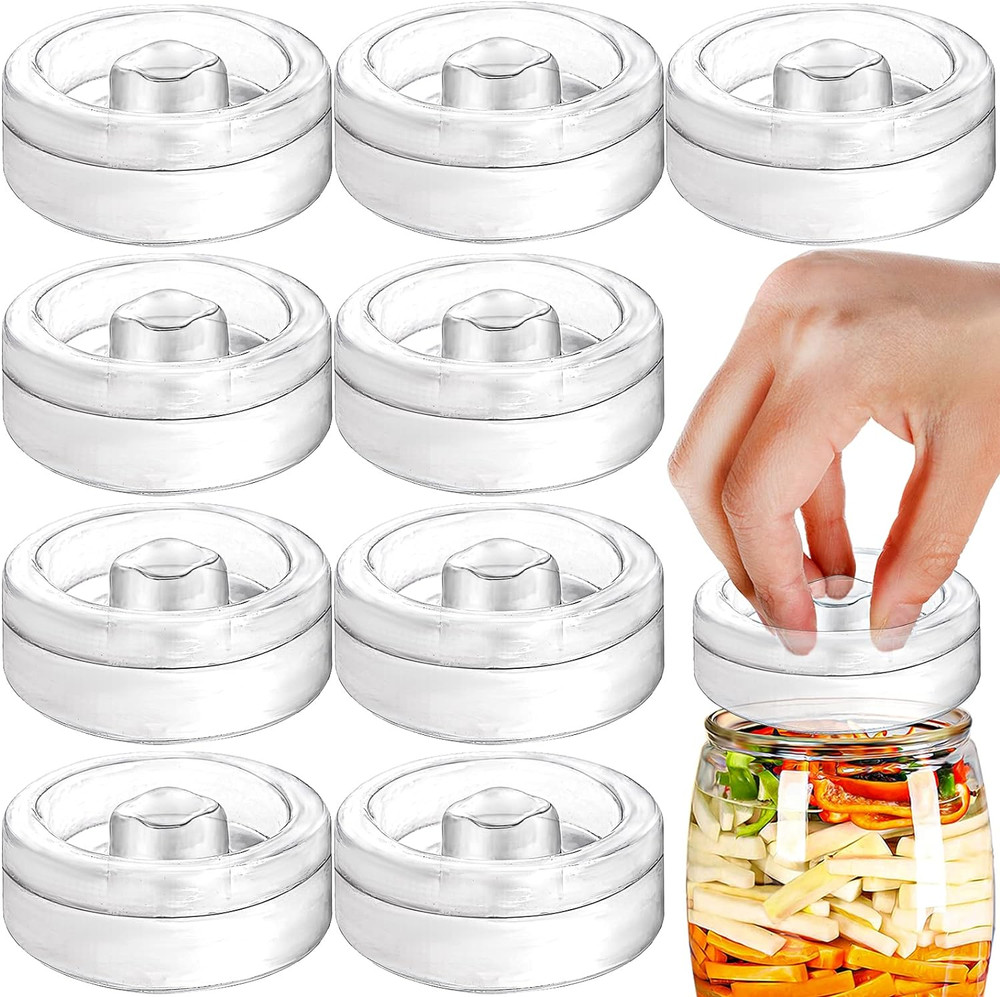 9 Pack Fermentation Glass Weights with Easy Grip Handle, Fermentation Weights fo