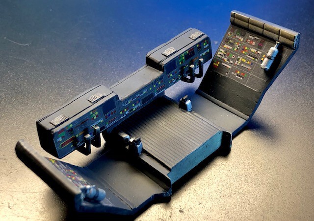 Space1999 Eagle Transporter Cockpit Interior for the 22" MPC model kit