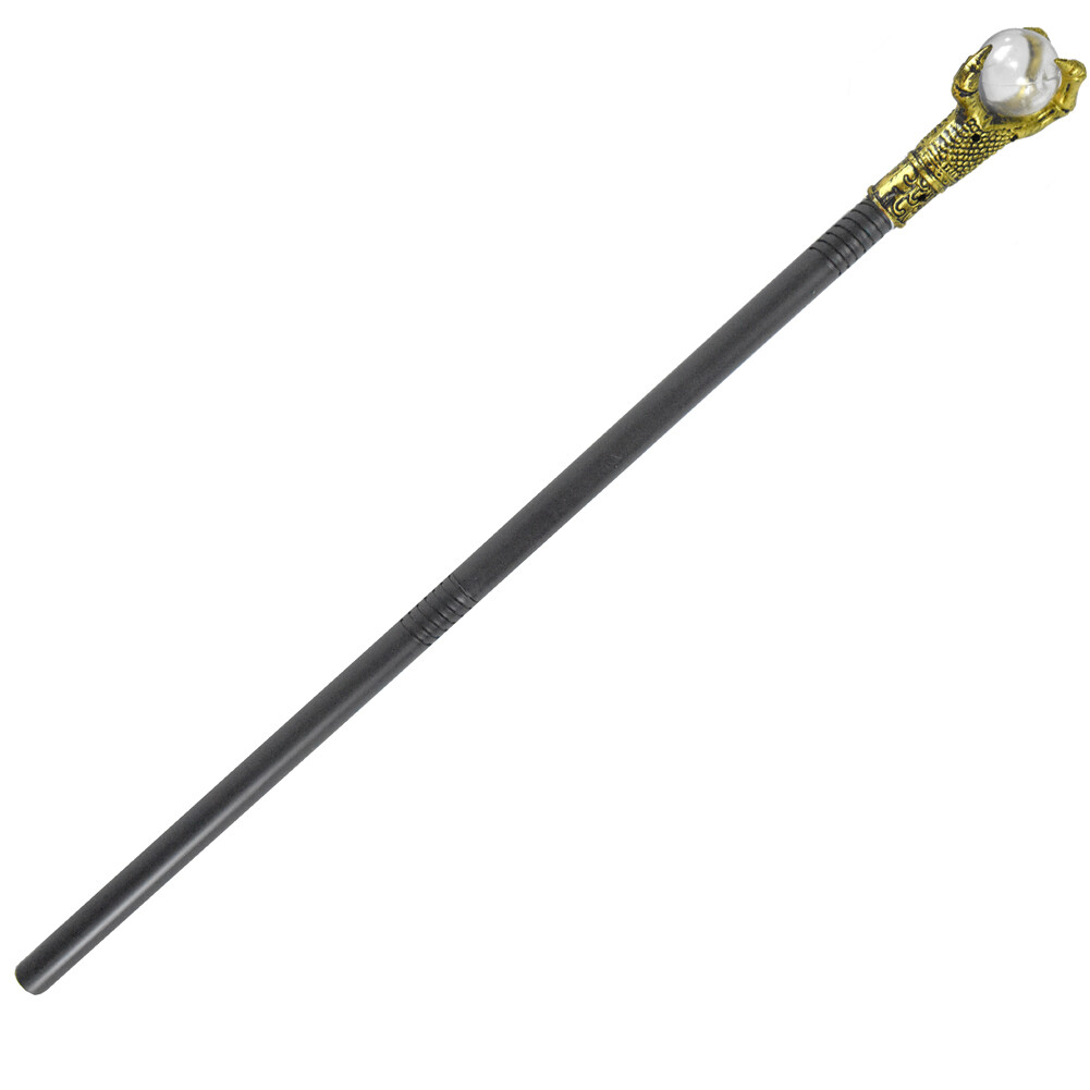 Gold Claw Pimp Costume Staff Halloween Accessory Cane Walking Stick Prop
