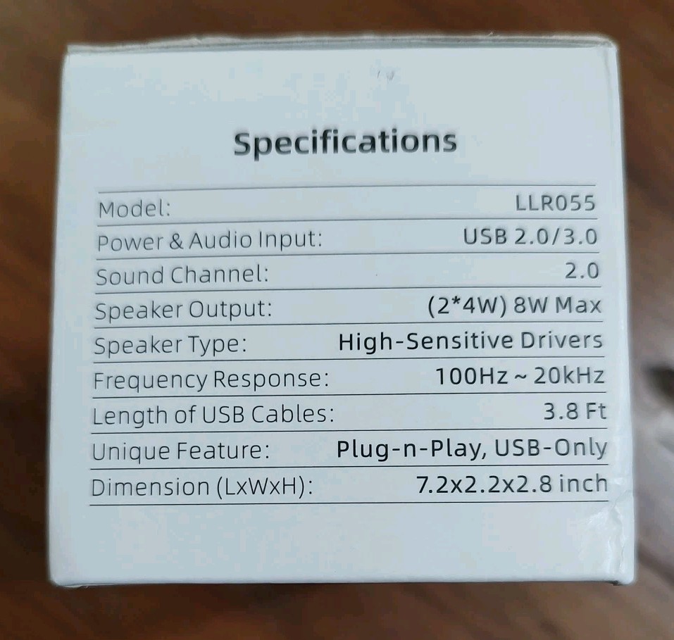 Lielongren/Yofanqi USB-Powered Computer Speaker