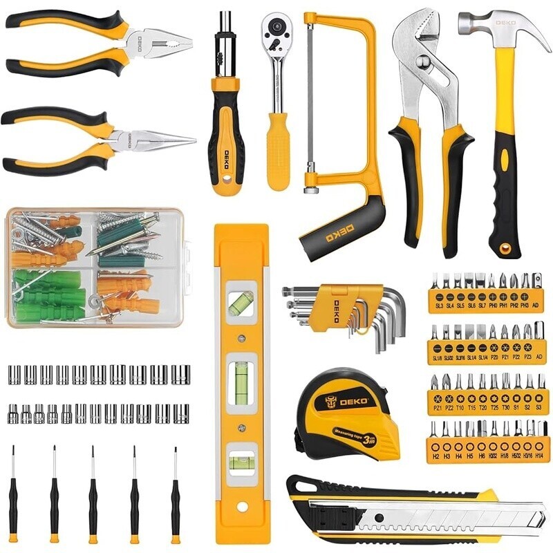228 Piece Socket Wrench Tool Set Mechanic Hand Tool Kit W/ Storage Case Durable