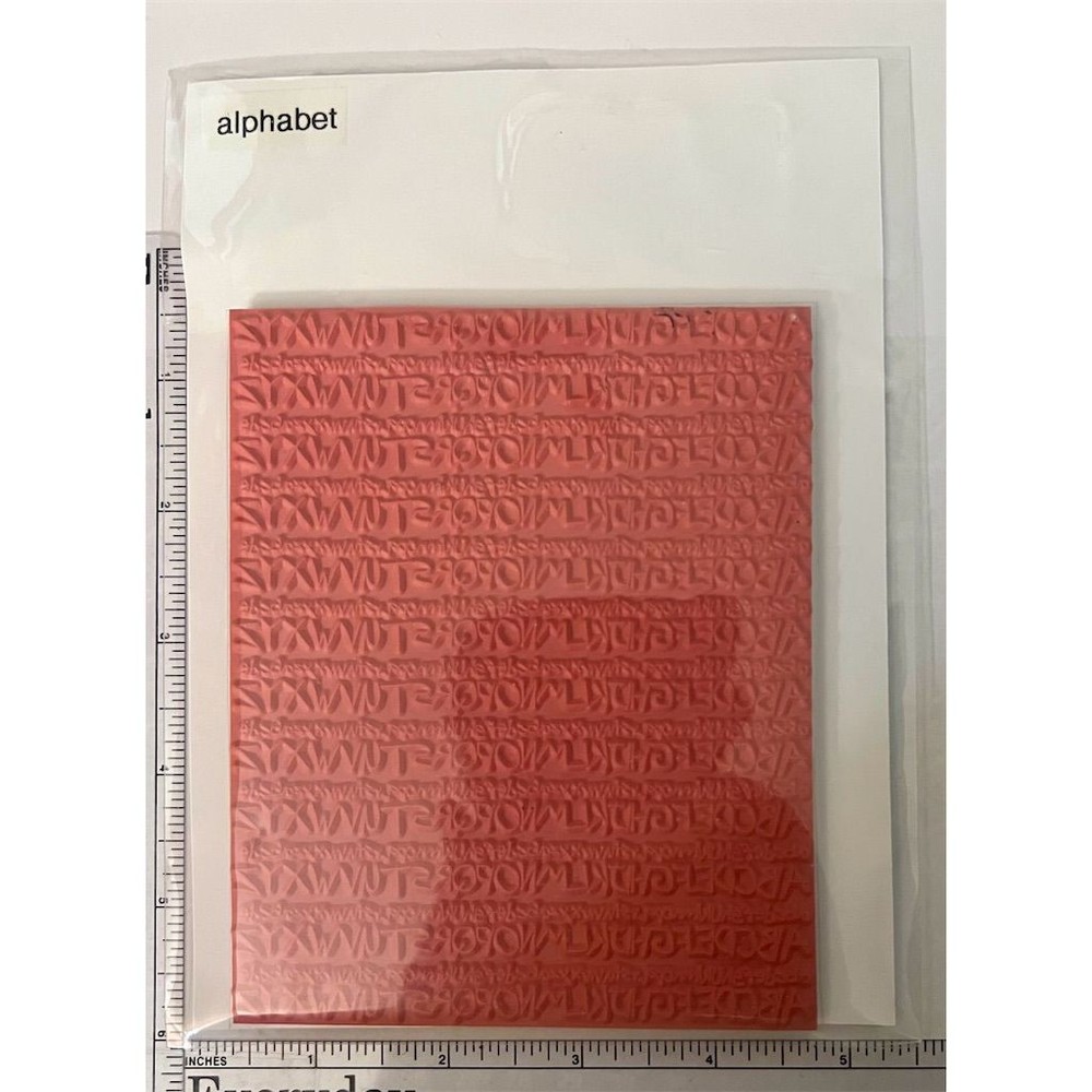 Alphabet Embossing Rubber Mat Crafting Scrapbooking Tool