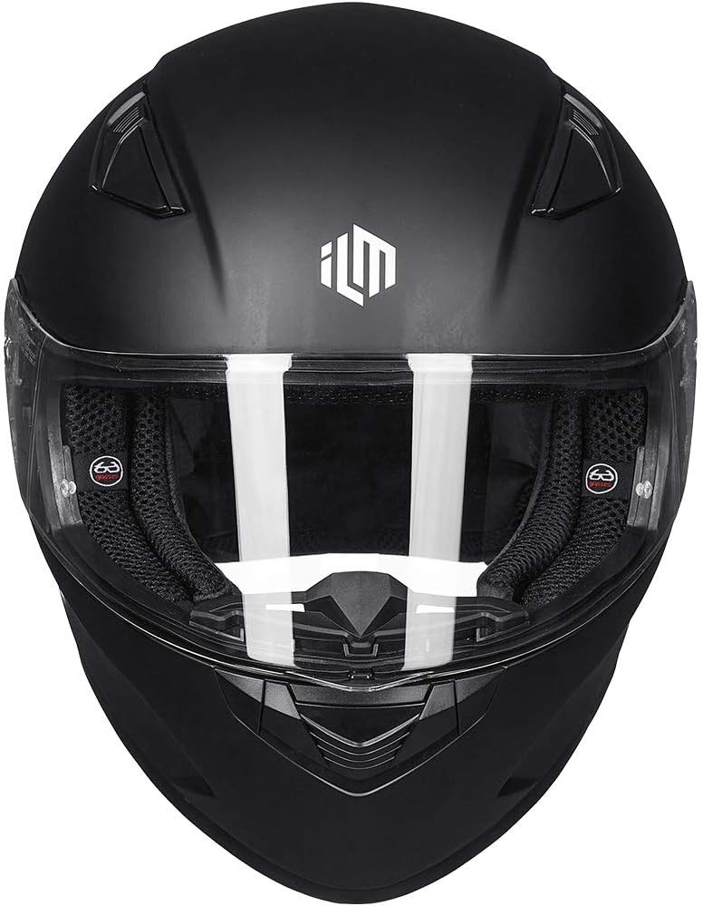 Clear Motorcycle & Snowmobile Full Face Shield Visor with Pinlock Pins