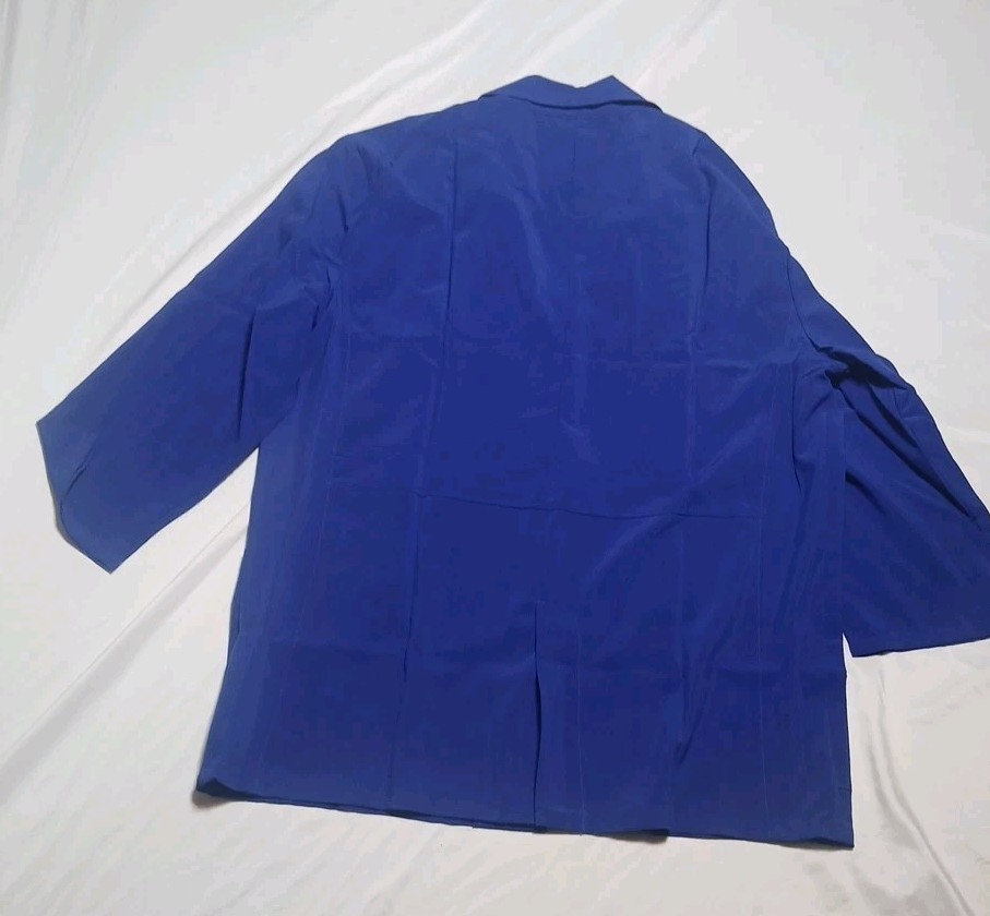 Cherokee Lab Coat Scrub Jacket Blue Large