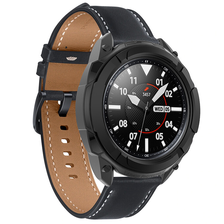For Samsung Galaxy Watch3 Armor Protective Case Scale Ring Protective Cover