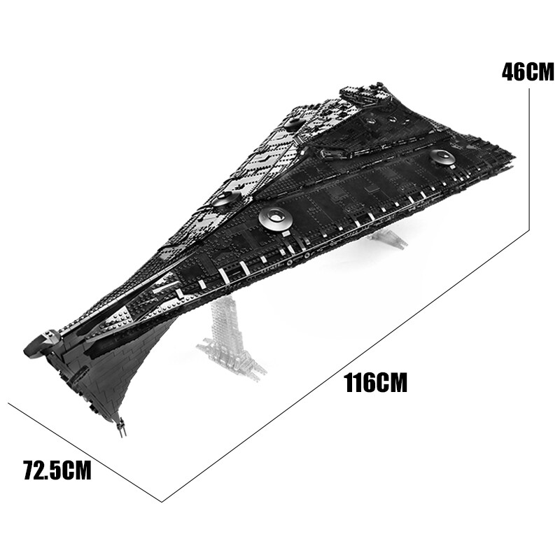 Mould King 21004 Starship Destroyer Eclipse-Class Dreadnought Spaceship Kit UCS