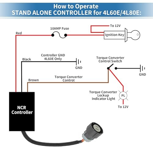 NCR80E 4L80E Stand Alone Controller Manual Shifter Microcontroller Kit for