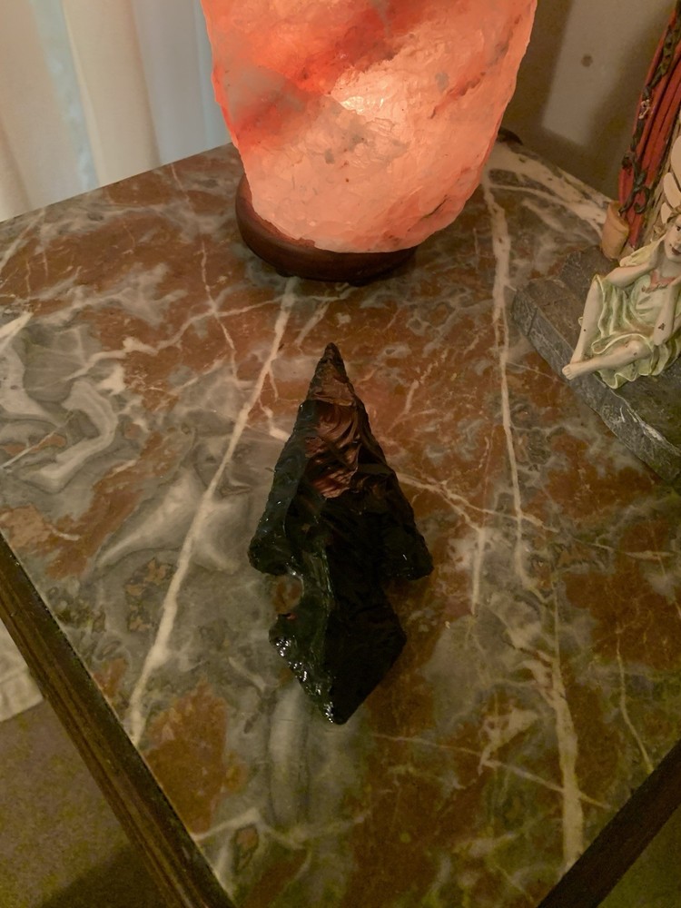 Black Obsidian 6 Inch Arrowhead