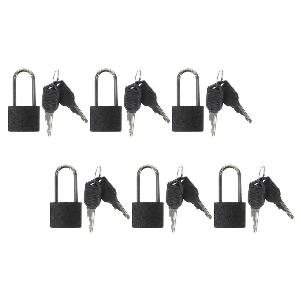 6 Sets Mini Lock With Keys Small Padlocks For Backpack Toolbox Drawer Security