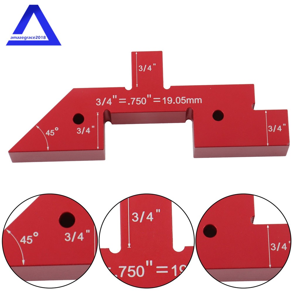 Precision Aluminum Setup Blocks Height Gauge Router Table Setup Bars 14PCS