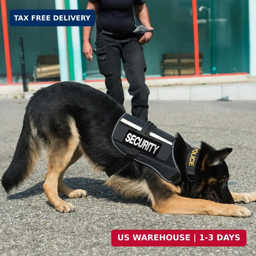 Security Patch, 2 Pcs Reflective Security Hook and Loop Patch for Vest Printed L