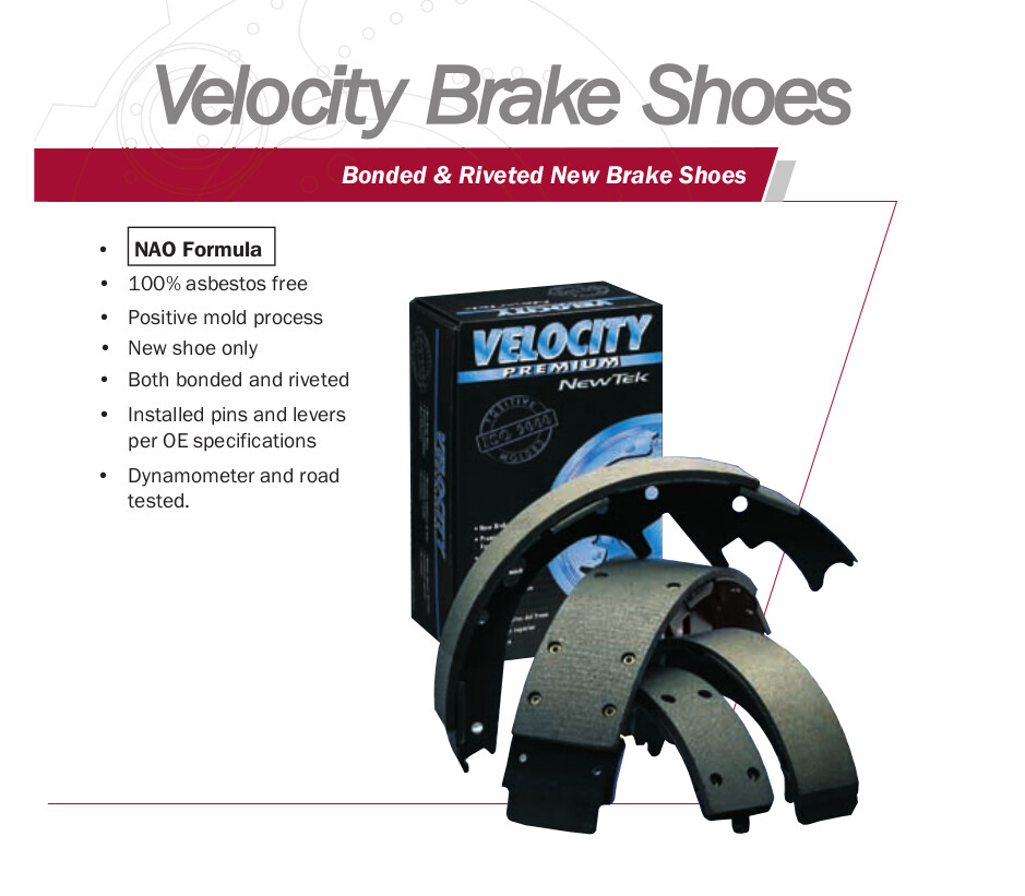 NB821 Bonded Parking Brake Shoe