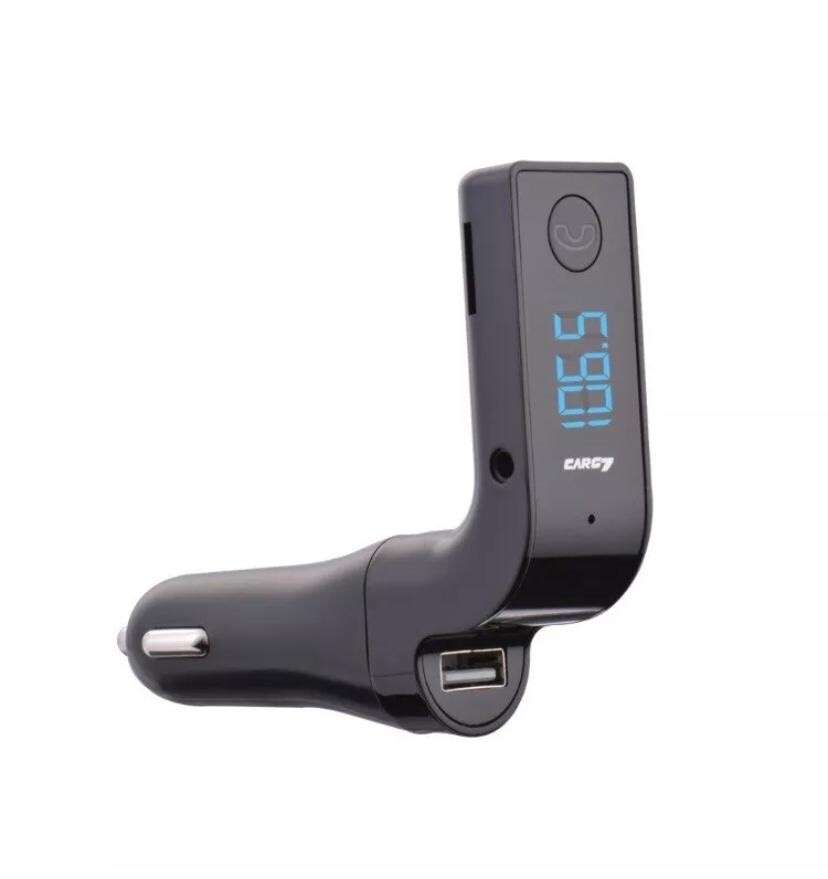 FM Transmitter Bluetooth Car Mp3 Player Wireless Radio USB Charger Color Black