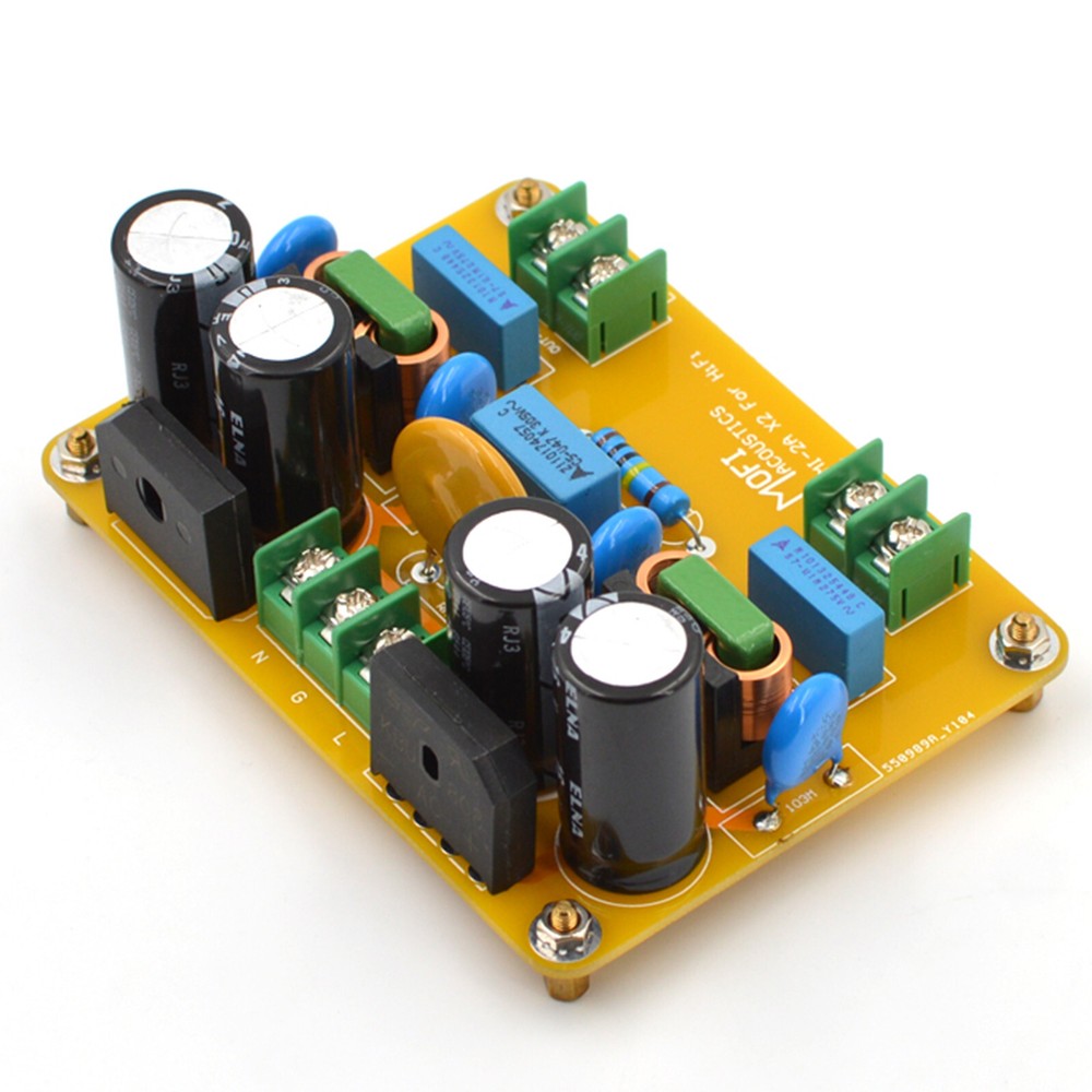 1pc HiFi AC Power Line Dual EMI Filter Module 440W Version Kit DIY