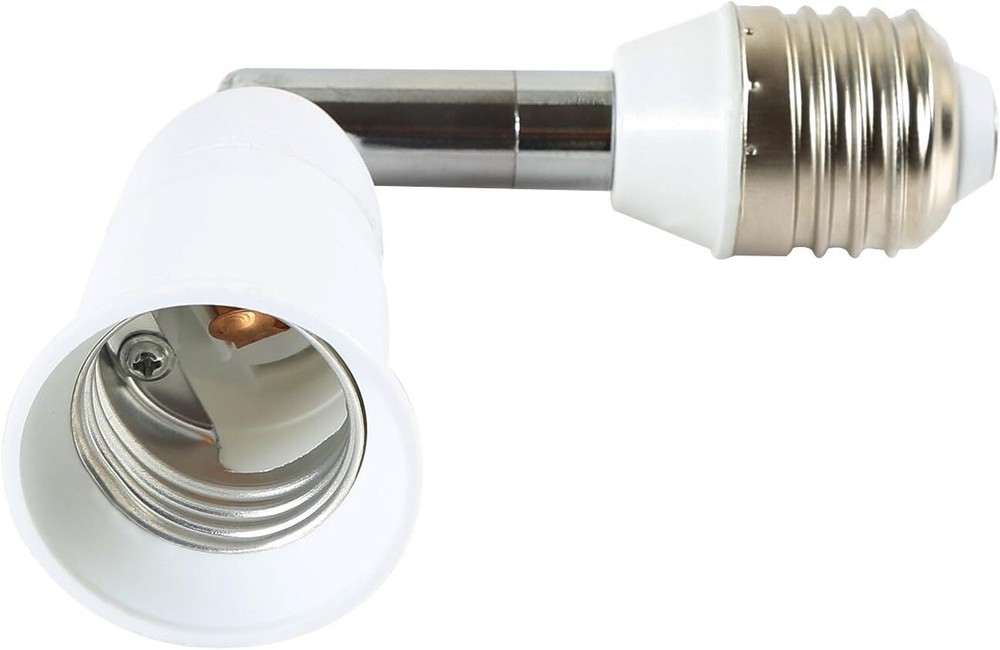 Electop Light Socket Extender 90 Degree Bending E27 to E27 Bulb Base Lamp Holder