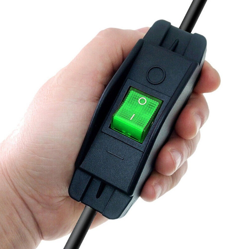 Rocker Switch Double Pole On/off Electrical Switches Inline Cable Max AC250V New