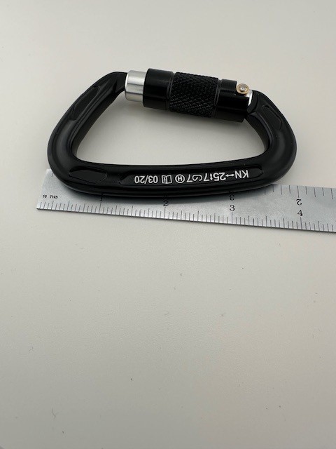 3 PCS Auto Locking Carabiner Clips Heavy Duty 25 KN for Climbing Hiking