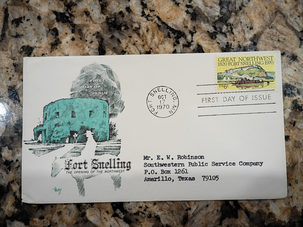 Fort Snelling - 1970 FDC #1409-   6c