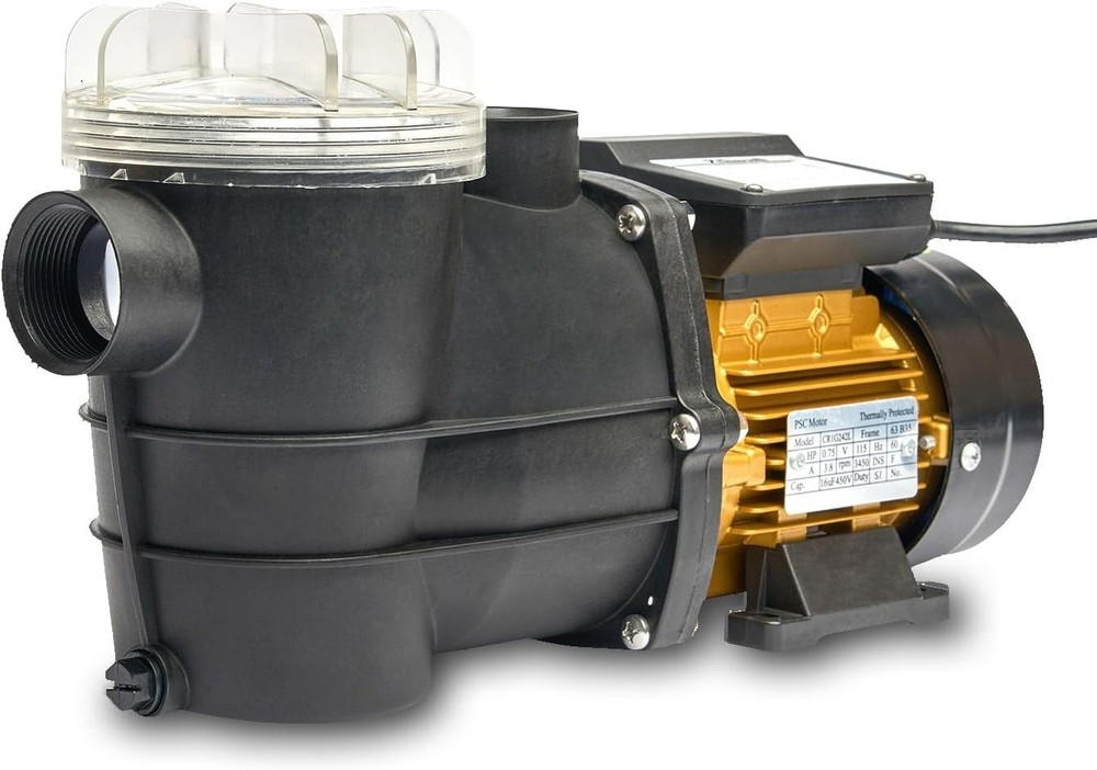 High Flow 2400GPH 3/4HP Self-Priming Pool Pump - Quiet & Efficient Circulation