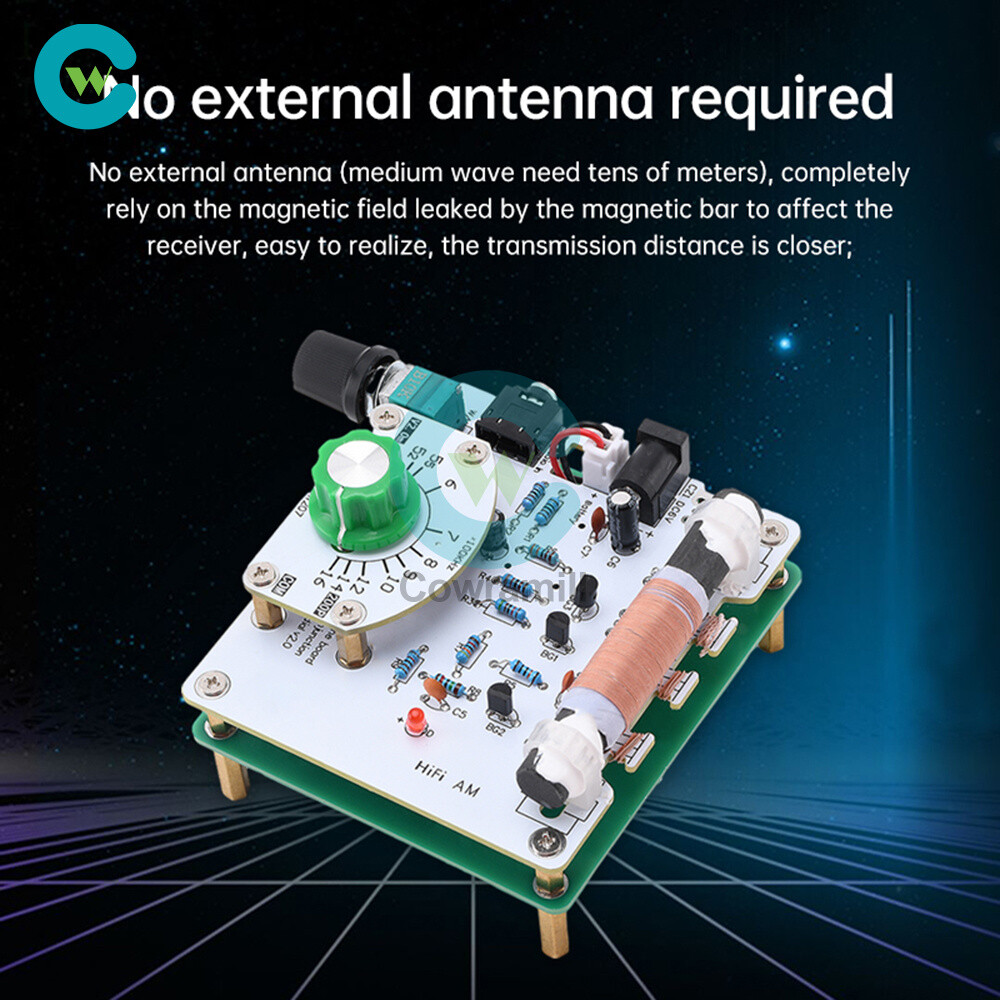 Medium Wave Radio Board AM Radio Transmitter DIY Circuit Board 525~1605kHz 6V