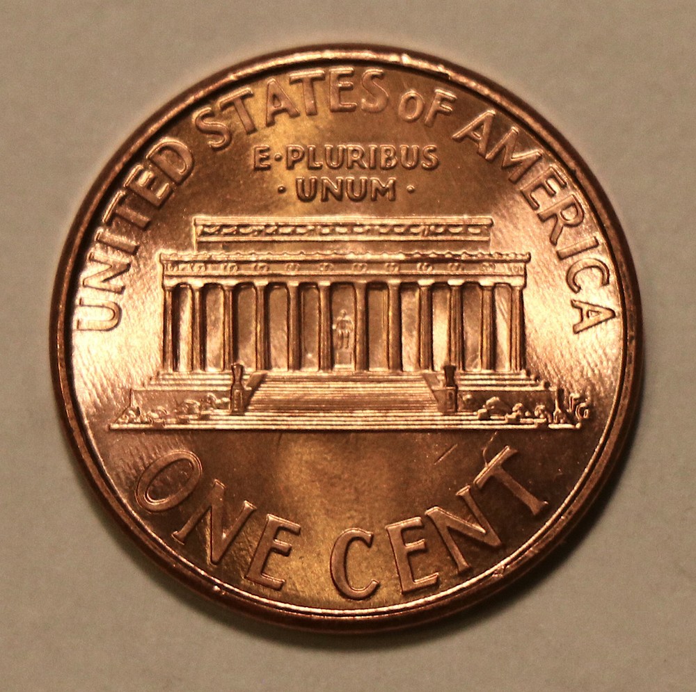 1996 Lincoln Memorial Cents BU