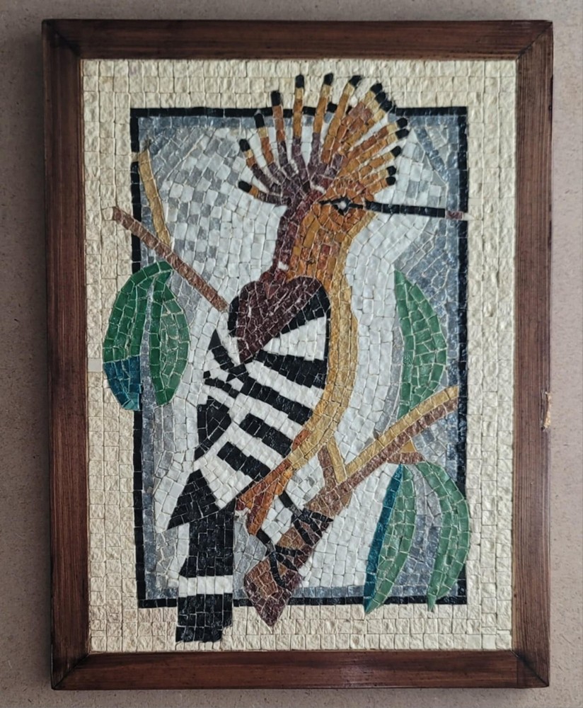 Hoopoe bird handmade Mosaic
