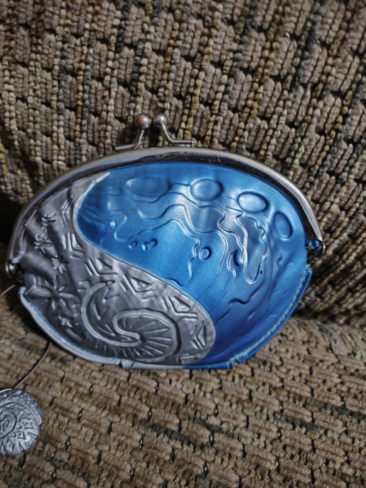 Disney Store Moana Coin Purse Heart Of Te Fiti Stone Shape Clean