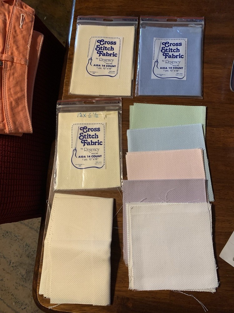Crosstitch fabric by Regency Ada 14 count bundle