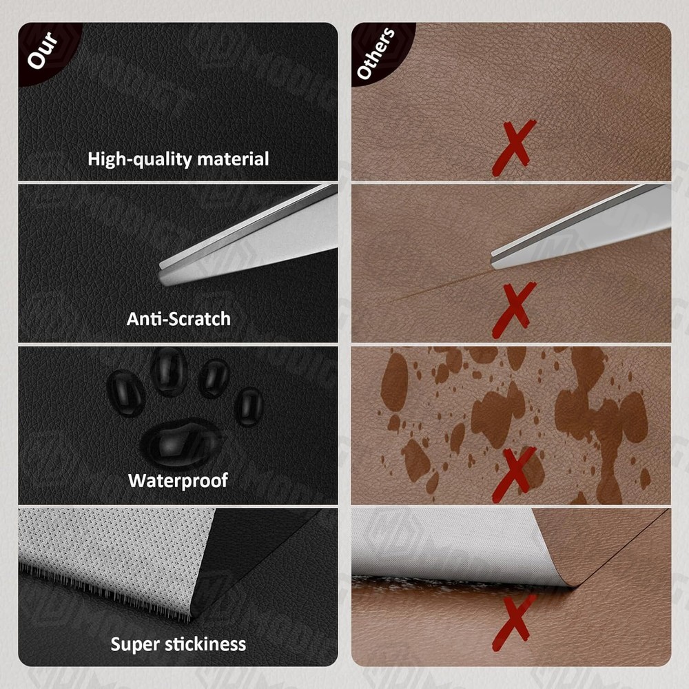 Leather Repair Patch Self Adhesive Leather Refinisher Cuttable Sofa Repair Patch