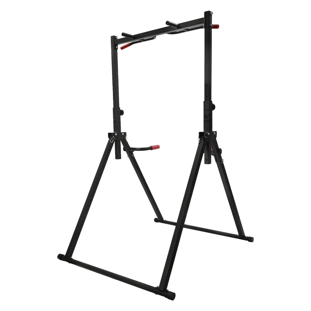 Adjustable Power Tower Dip Station Pull Up Bar, Multifunction Triangular Struct