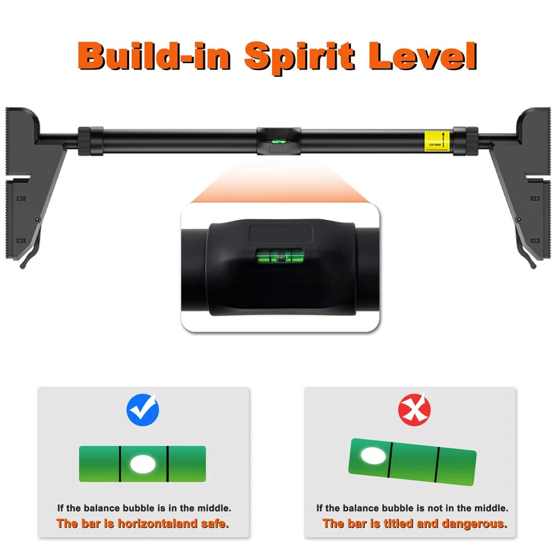 FICTOR Door Pull up Bar for Doorway, Strength Training, Adjustable 30"-37" Width