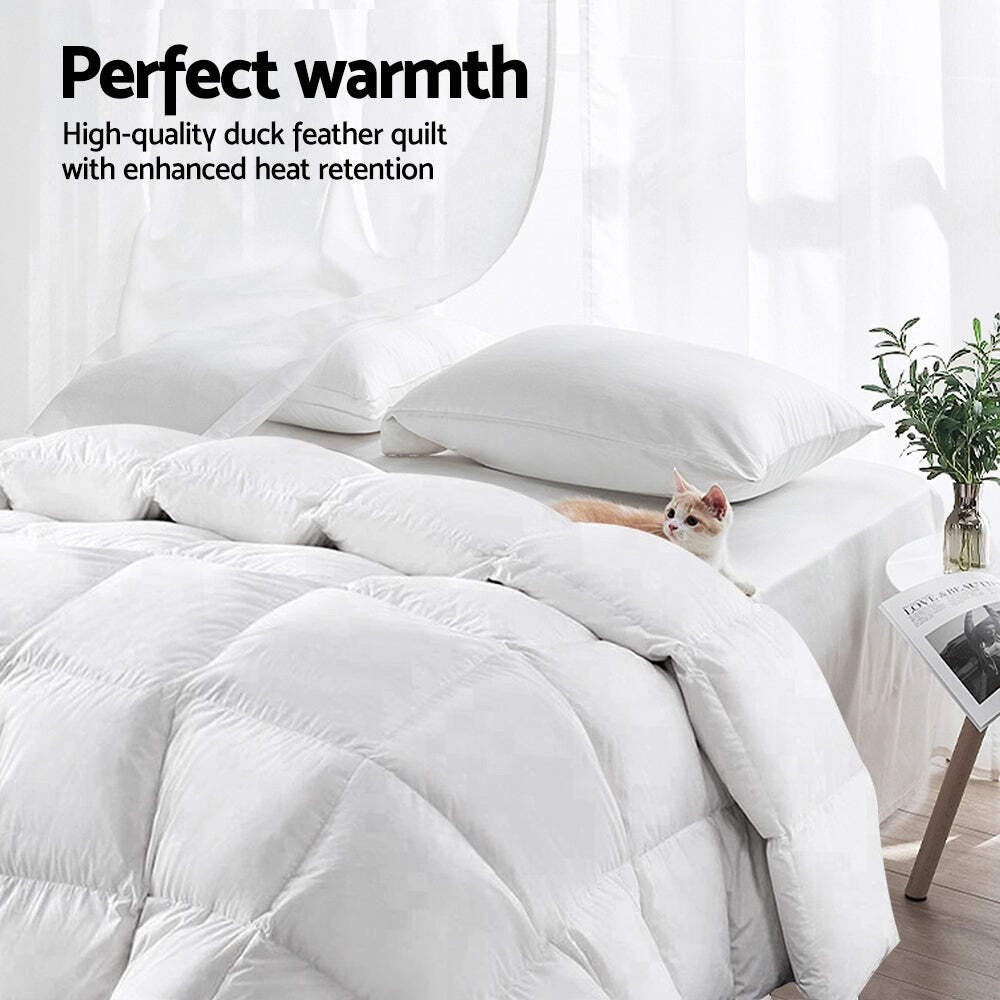 NNEDSZ Bedding Super King Size Duck Down Quilt