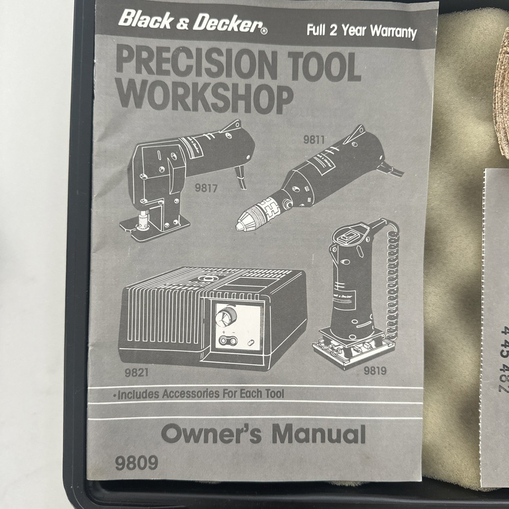 Black & Decker Precision Tool 4 Pc. Workshop Tool Set VS Germany Rare NOS