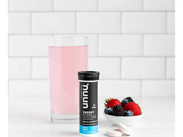 Nuun, Daily Hydration, Energy, Berry Blast 10 tablets, Pack of 8, EXP 06/26