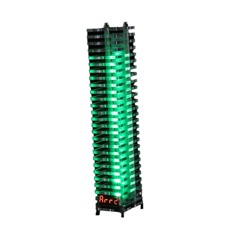 Auditory Spectrum Tower Set Voice Controlled 7 Color Display LED Leveling