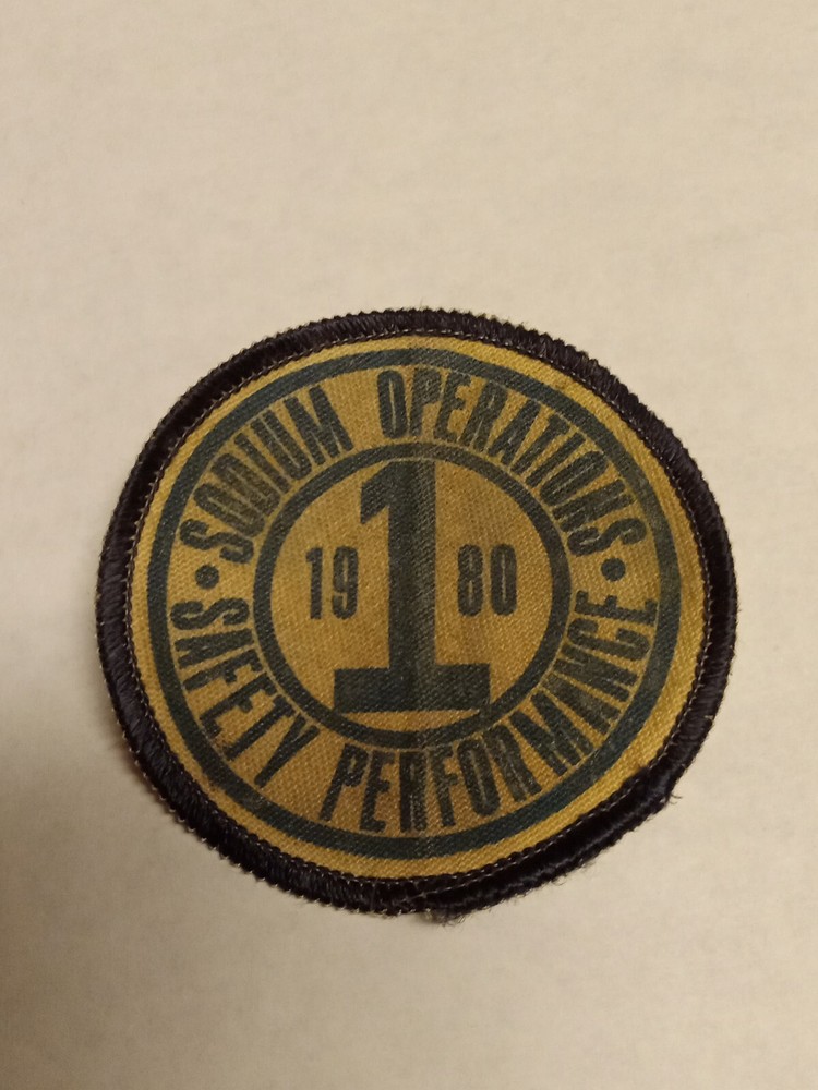 Vintage Sodium Ops Safety Performance Patch ,ethyl