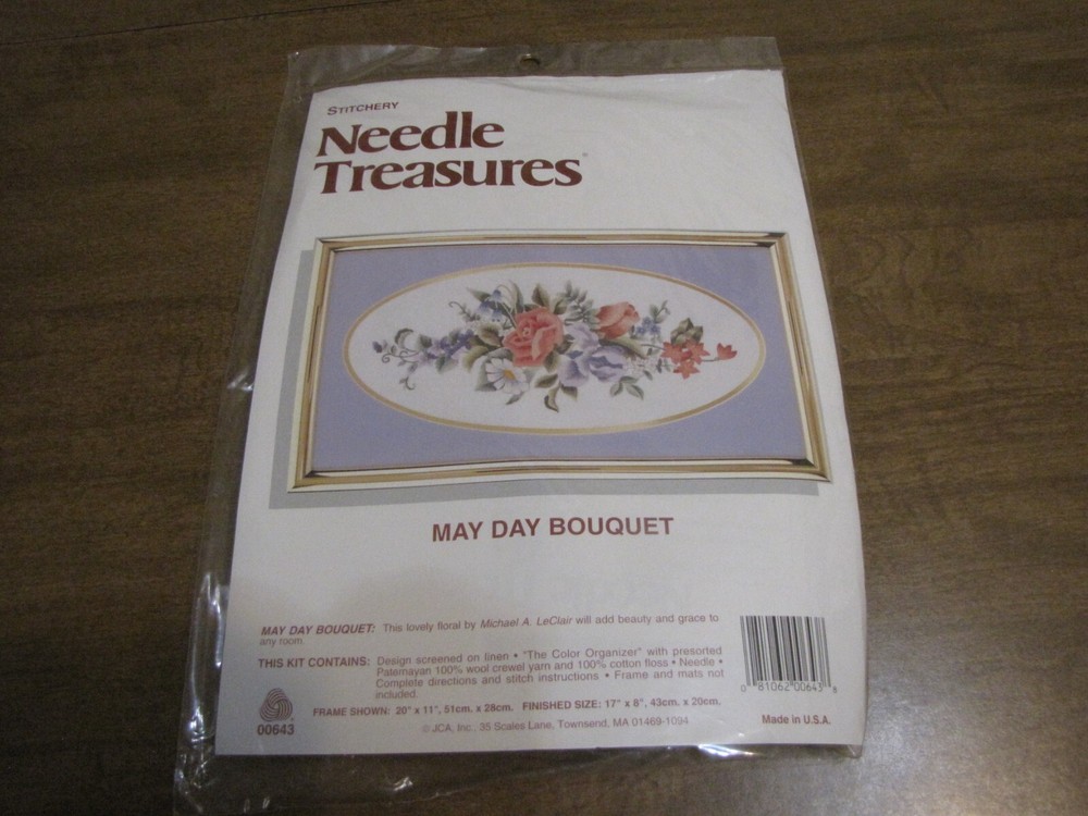 NEEDLE TREASURES STITCHERY KIT MAY DAY BOUQUET