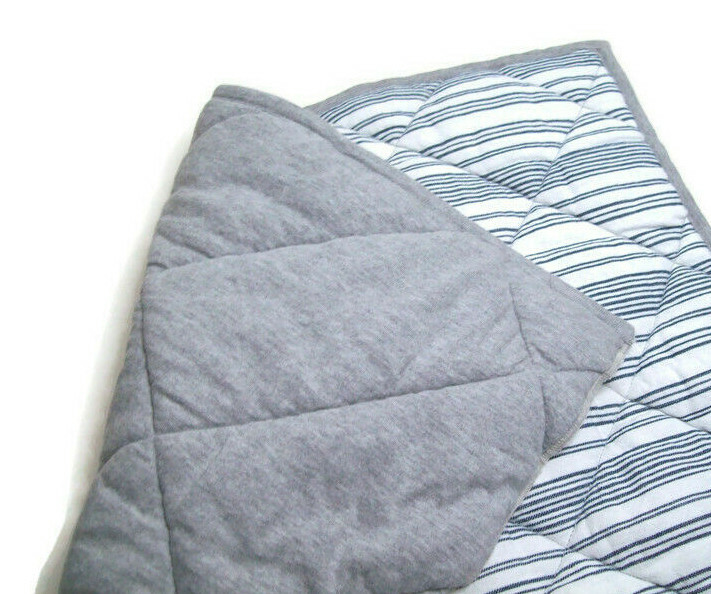 Tagless Yarn Dyed Stripe Quilted Fabric Patch Sample Mat